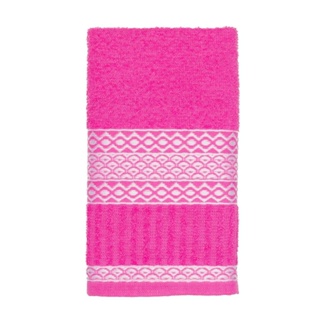 Toalha de Rosto Isabela - Kihertex Rosa em Oferta na Shopee