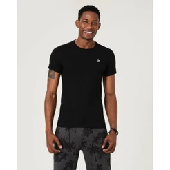Camiseta Básica Masculina Slim Em Algodão