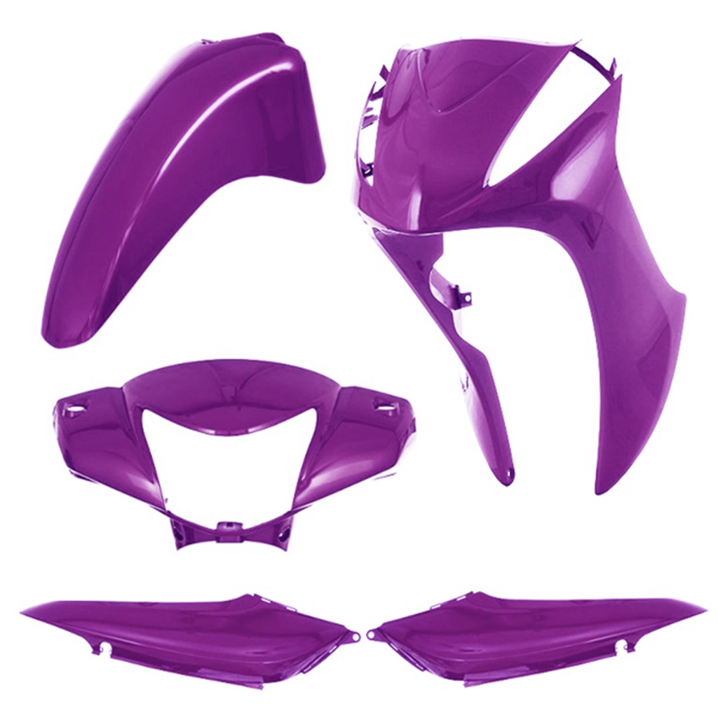 Kit Carenagem Plástico Cromo Forte 4 Peças Para Moto Biz 125 2011 2012 2013 2014