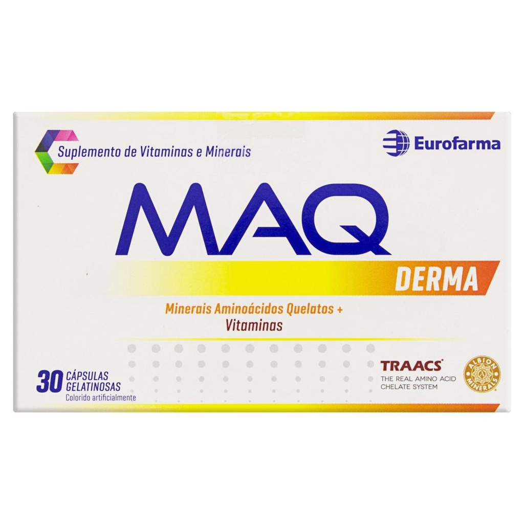 Suplemento Alimentar MAQ Derma 30 Cápsulas Gelatinosas