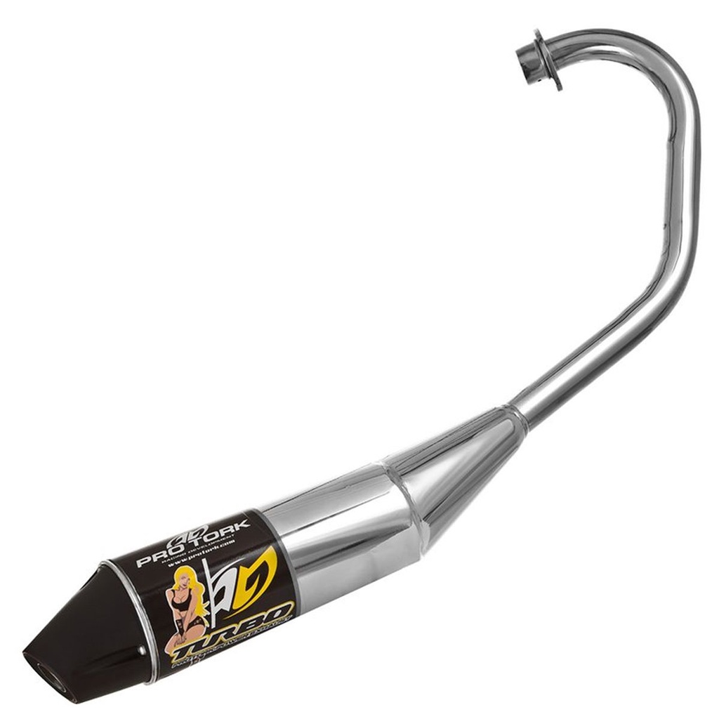 Escapamento Escape Pro Tork Mod. Turbo Para Moto Titan 125 Ks Kse 2000 2001  2002 2003 2004 em Oferta na Shopee