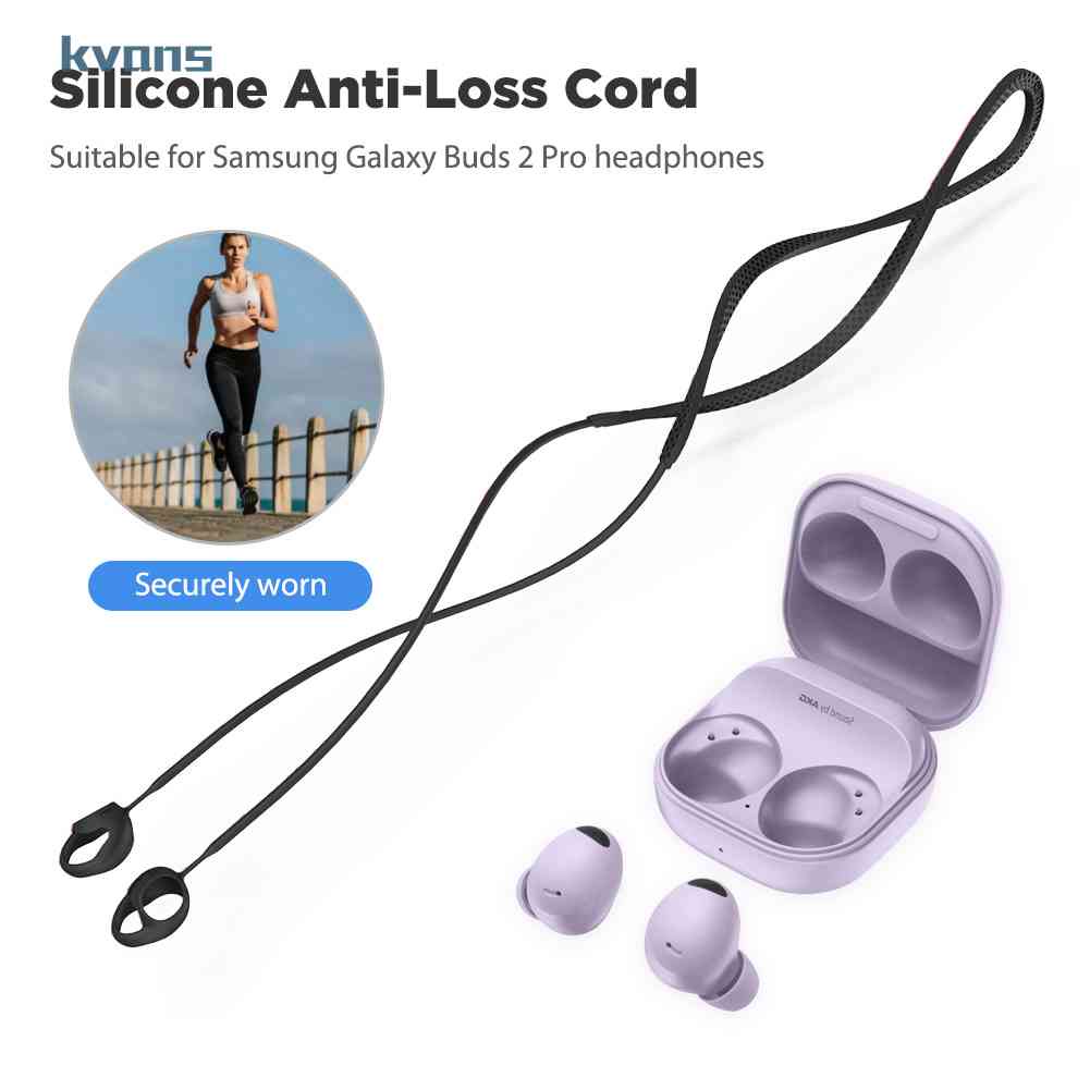 Fones De Ouvido Sem Fio De Silicone Macio Anti-Perda De Corda Para Samsung Galaxy Buds 2 Pro