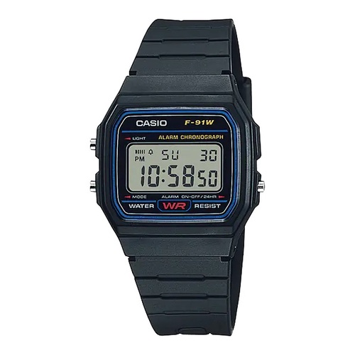 Relógio Casio Digital Masculino Preto Original Vintage Presente F-91W-1DG em Oferta na Shopee