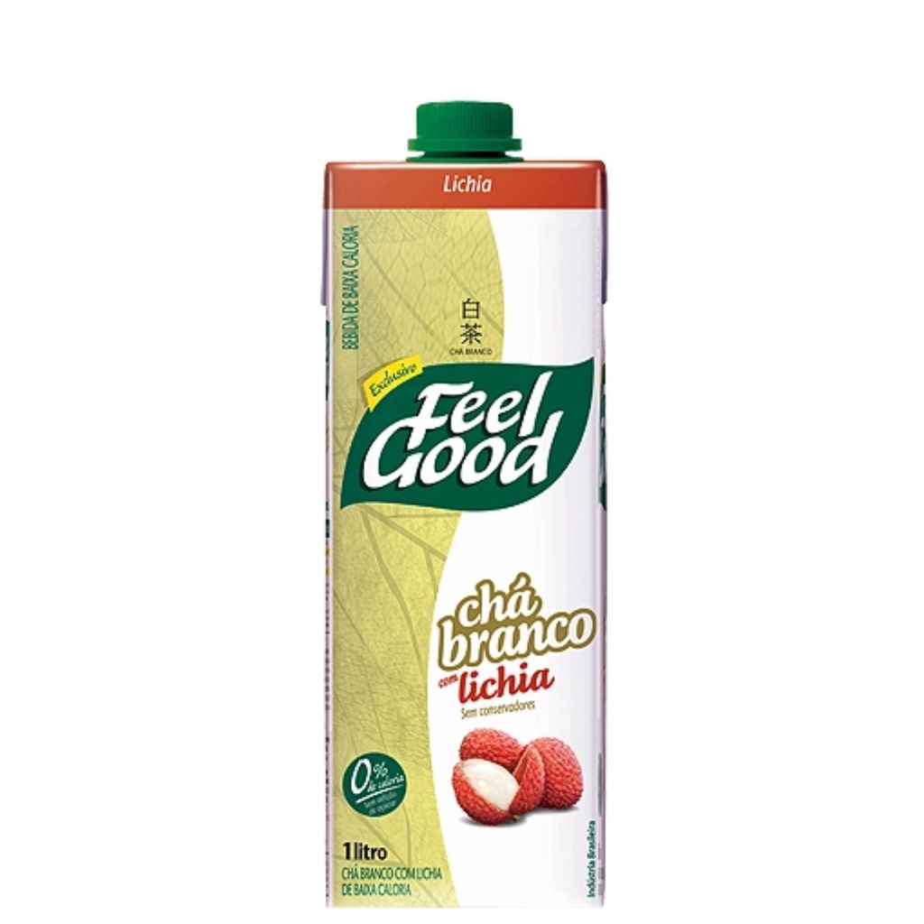 Chá Branco Com Lichia FEEL GOOD 1L