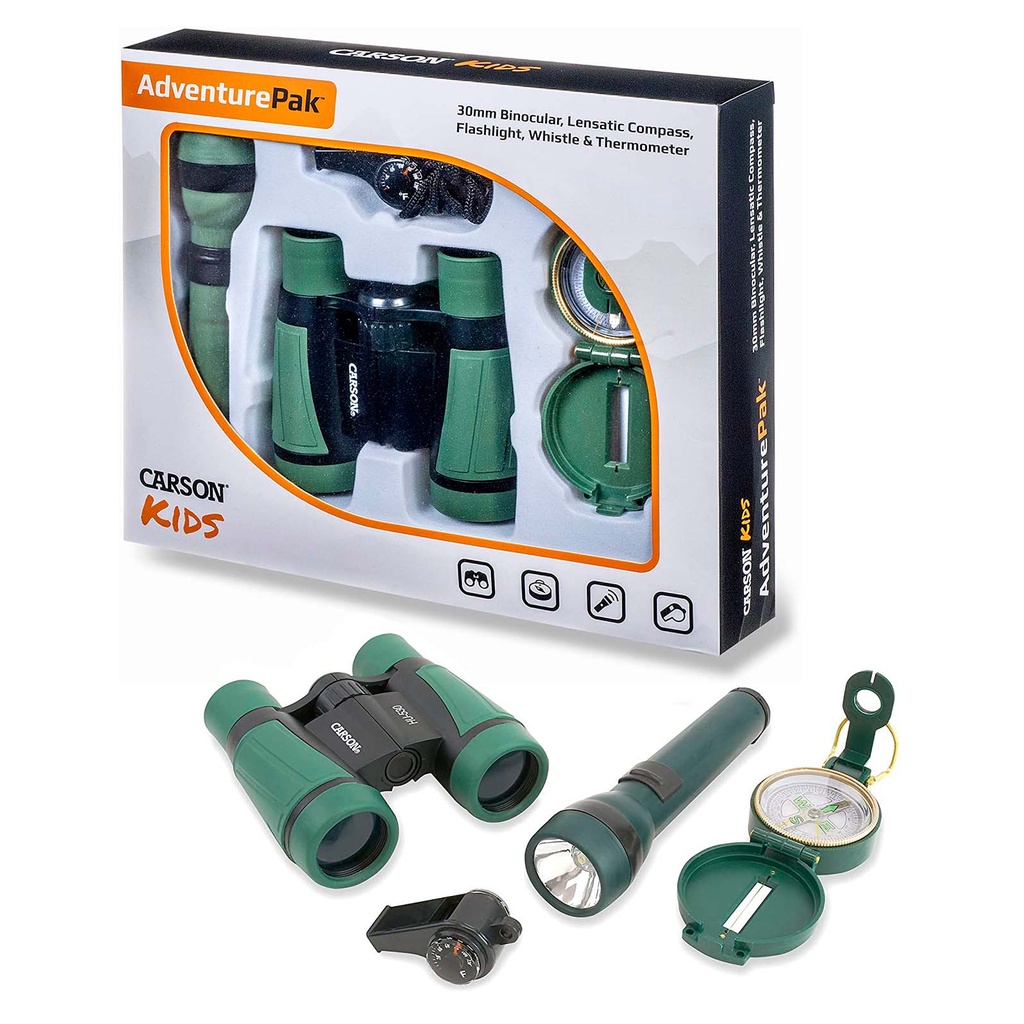 Binóculo Infantil 5x 30 mm E Kit Aventura Carson Completo