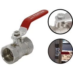 Registro Esfera Metal 1/2 Polegada Liga de Zinco Fertak 7003