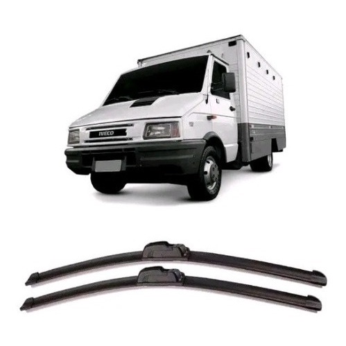 Par Paleta Palheta Silicone Limpador Parabrisa Iveco Daily 02 03 04 05 06 07 08 09 10 11 12 13 a 16