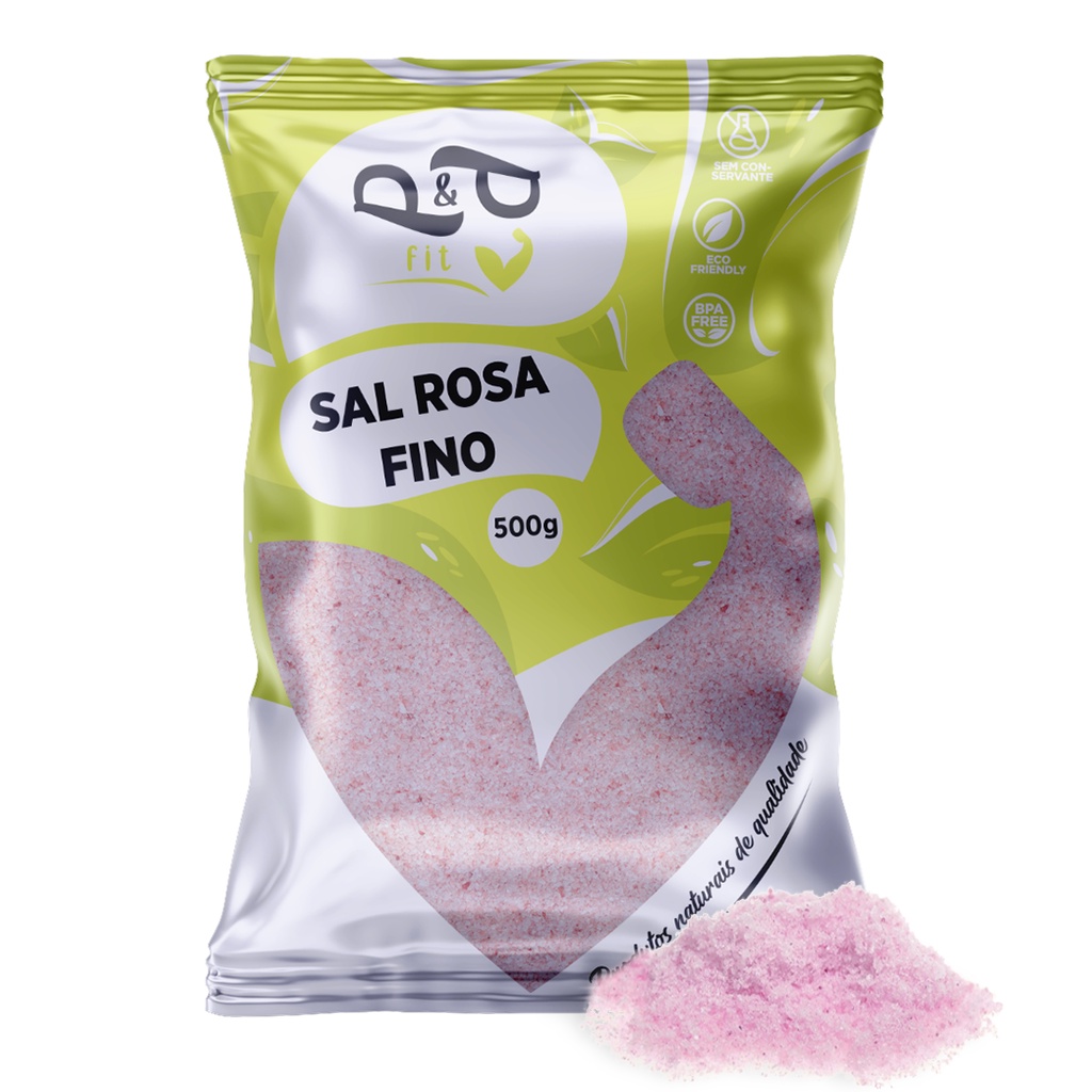 Sal Rosa do Himalaia Fino 500g - P&P
