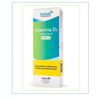 Vitamina D3 2.000Ui Com 30Caps - Biolab