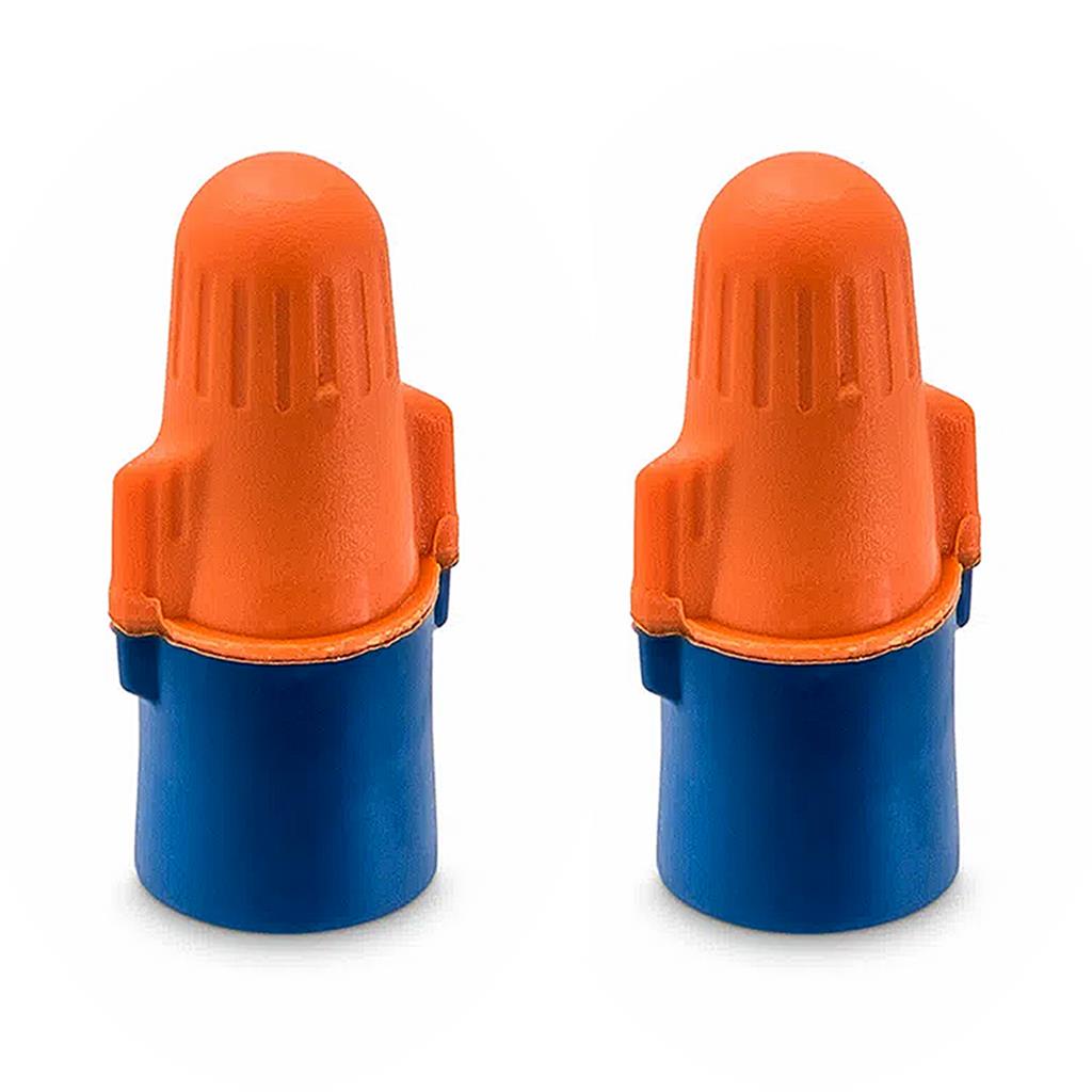 Kit 2 Conectores Rapido Scotchlok 750v Laranja e Azul