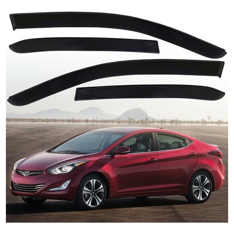 Calha de Chuva Defletor Hyundai Elantra 2013 a 2017 4 Portas Ecoflex