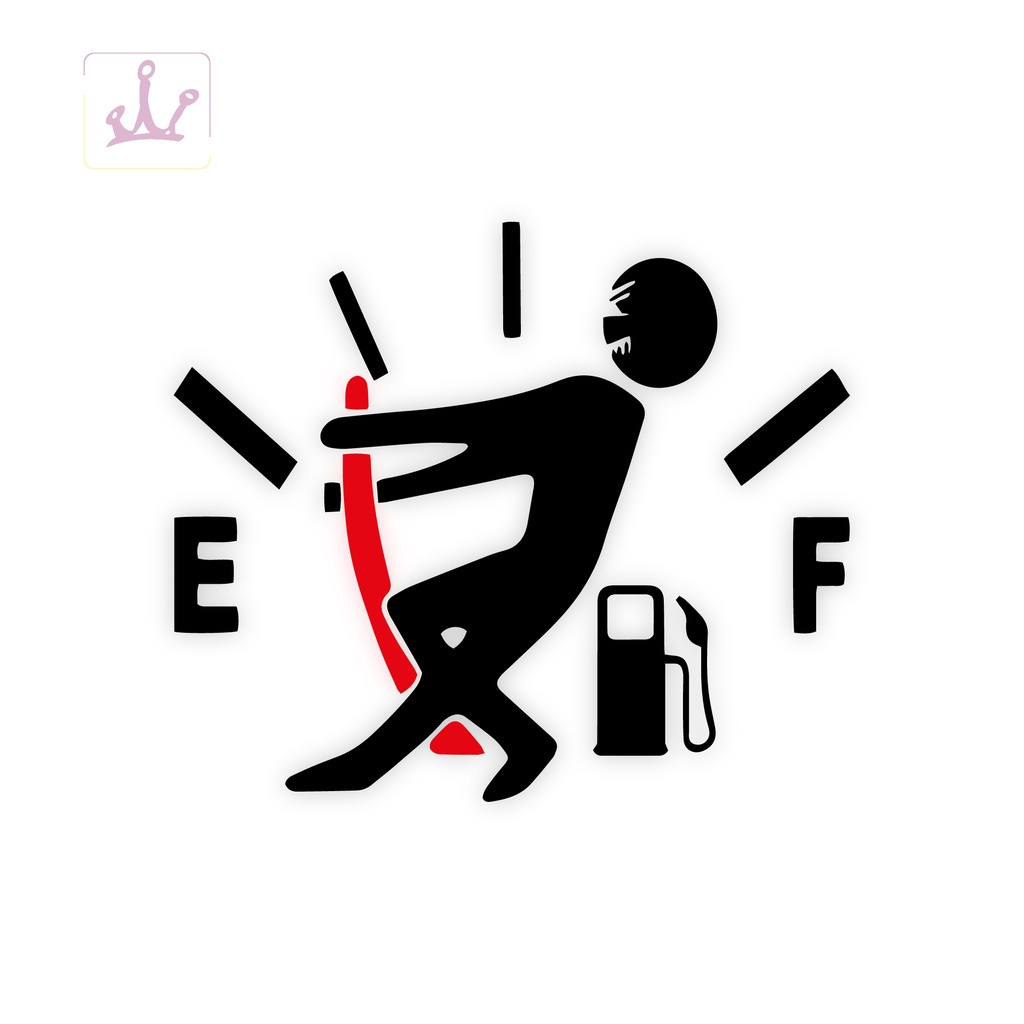 Adesivo para tampa de gasolina 10x10 cm