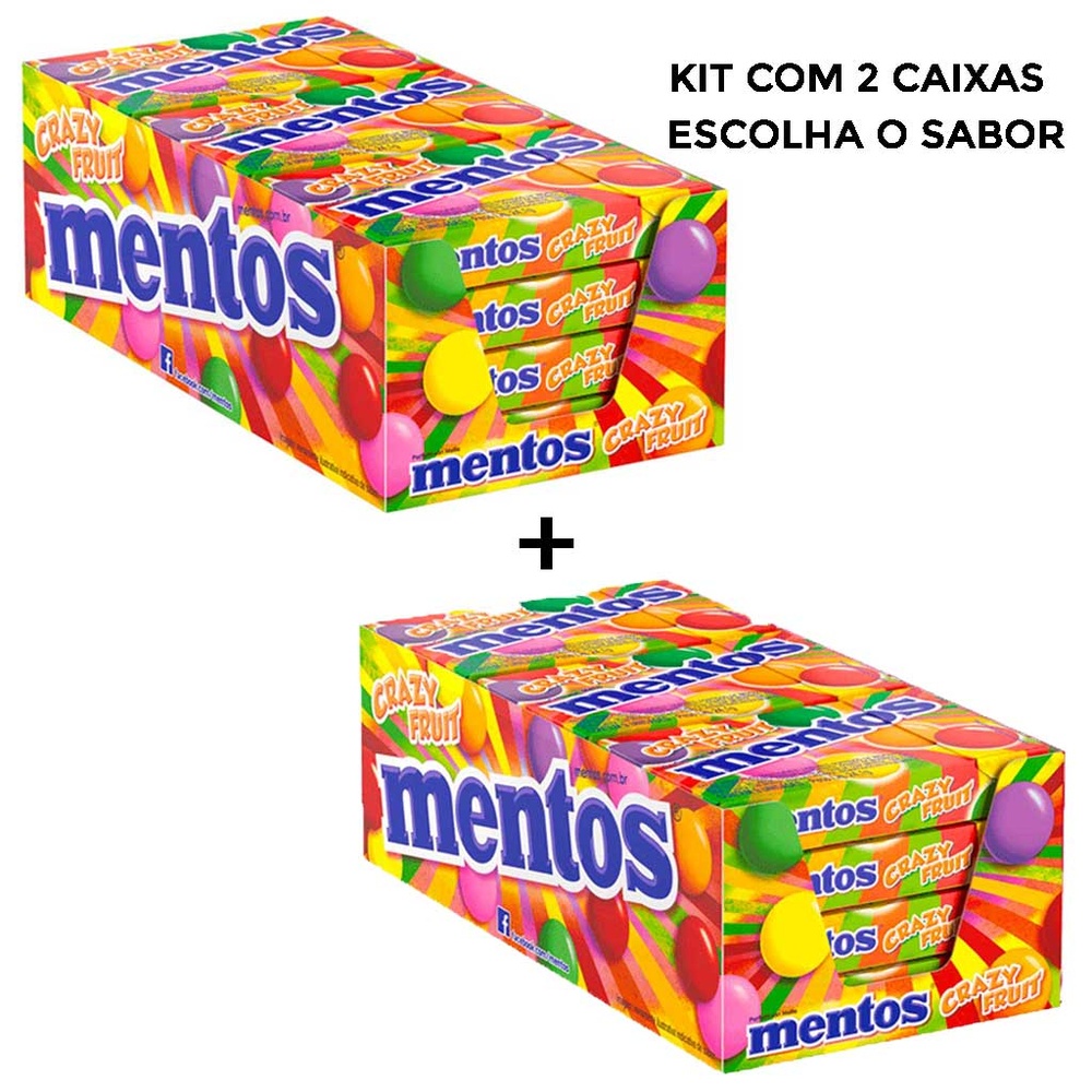 Kit Bala Mentos Slim Box Escolha o seu Sabor Preferido 2 caixas com 12 unidades- Perfetti em Oferta na Shopee