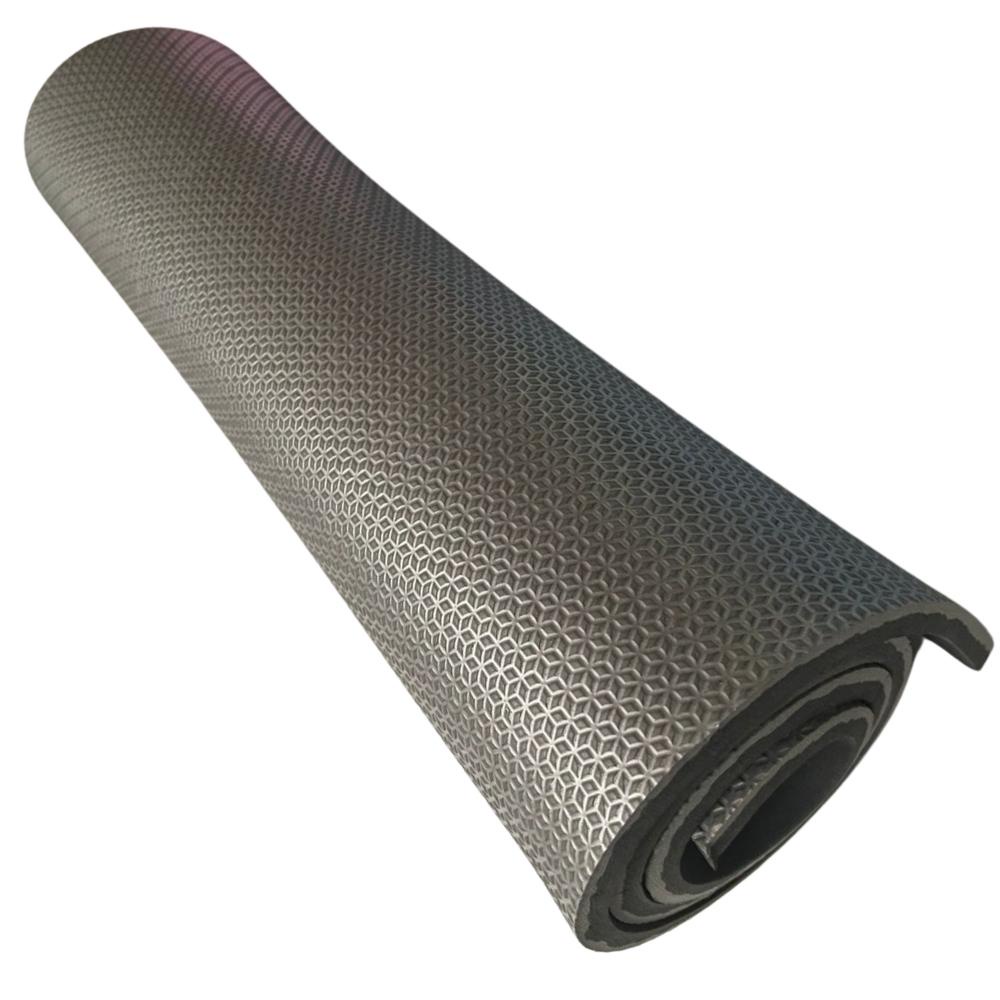 Tapete de Yoga Eva 1,00 x 50 10mm Cinza Escuro