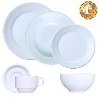 Jogo Jantar Cha 36 Pecas C/ Bowl Tigela Resistente Porcelana Germer 6 Lugares em Oferta na Shopee