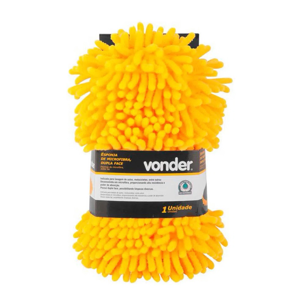 Esponja de Microfibra Dupla Face Duas em Uma Vonder em Oferta na Shopee