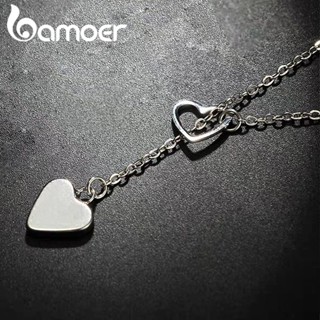 BAMOER Colar Simples De Coração Para Senhoras De Moda Mulheres AIN037