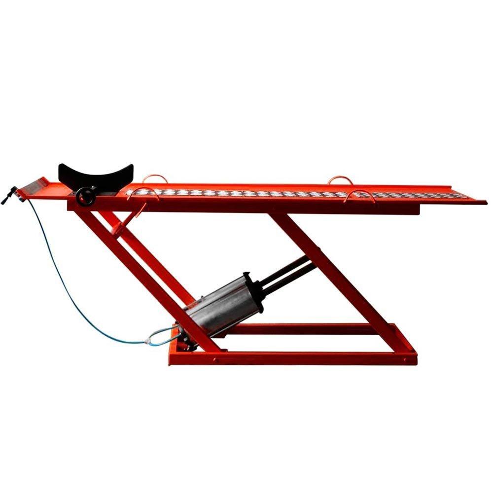 Rampa Pneumática para Motos Vermelha 350Kg com 2 Pistões em Oferta na Shopee