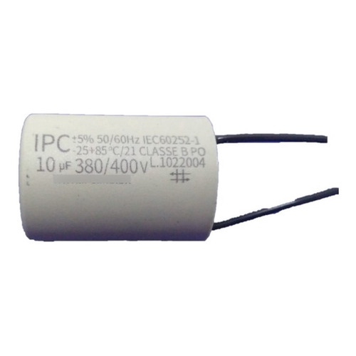 Capacitor Para Ventilador 2 Fios 10uf 50/60hz 380/400vac Ipc