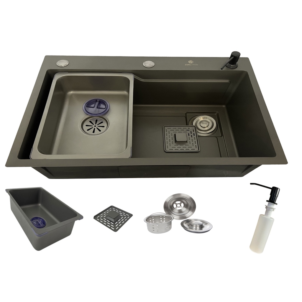 Cuba Gourmet Quadrada Aço Inox 304 68x45 Acessórios Grafite em Oferta na Shopee