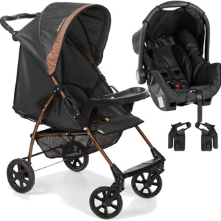 Carrinho de Bebe com Bebe Conforto Galzerano Romano Preto Cobre em Oferta na Shopee