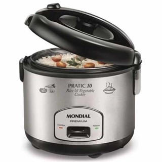 Panela Eletrica Mondial Pe01 Inox 10x arrozeira outlet 127v