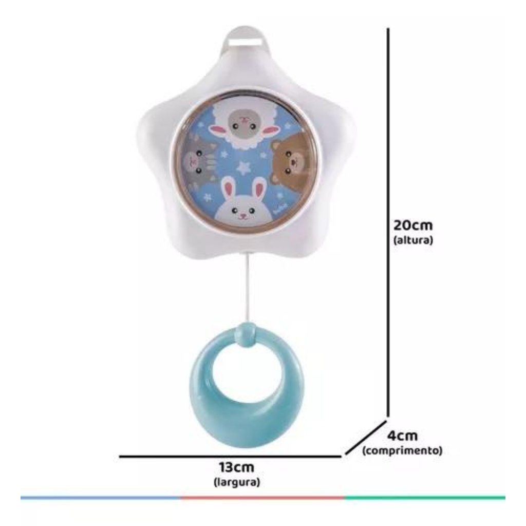 Detalhes do Estrelinha Musical Infantil Canção De Ninar Bebê 12762 - Buba