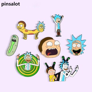 Engraçado Broches Animados Rick E Morty Cartoon Cientista Louco Broche/Pins/Joalheria Metal Badge Backpack Acessórios