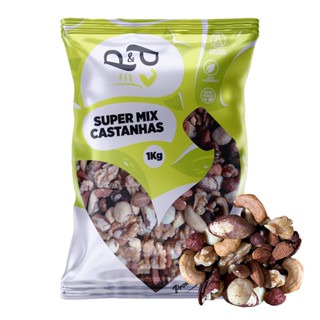 Mix Castanhas Macadâmia Castanha de Caju/Pará Amêndoa Nozes Avelã 1kg