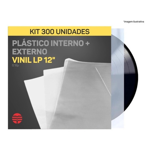Plastico Vinil Lp 300 - 150 Externos 0.12 + 150 Interno