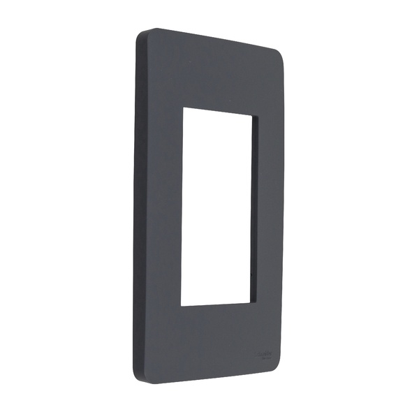 Placa 4x2 3 modulos schneider orion stellar black