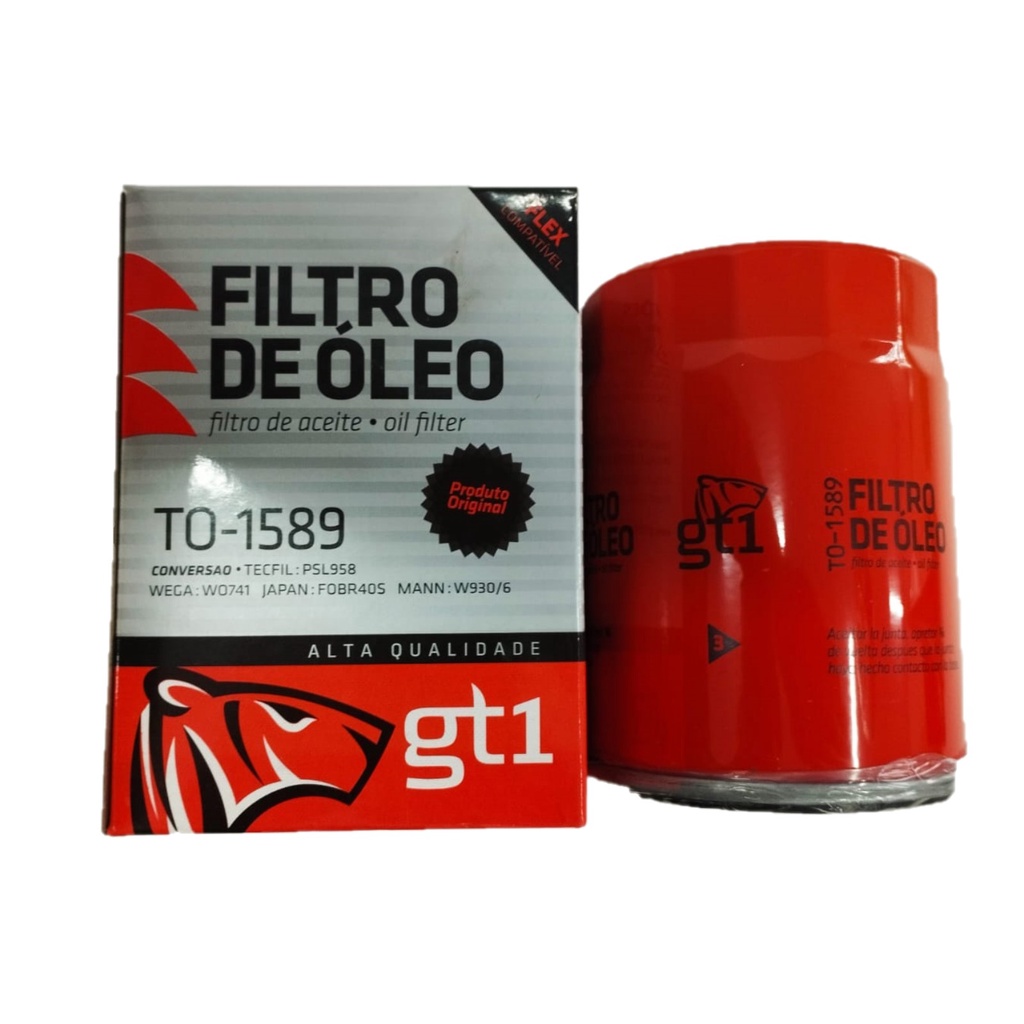 Filtro de óleo TO1589 (PSL958) (WO741) (W930/6) (FOBR40S) (PH2845)