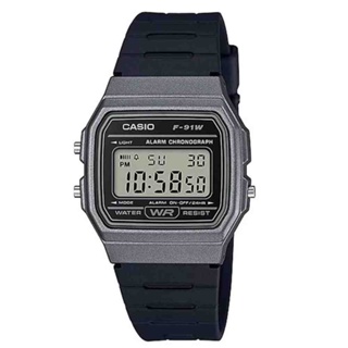 Relógio CASIO Unissex Digital F-91WM-1BDF em Oferta na Shopee