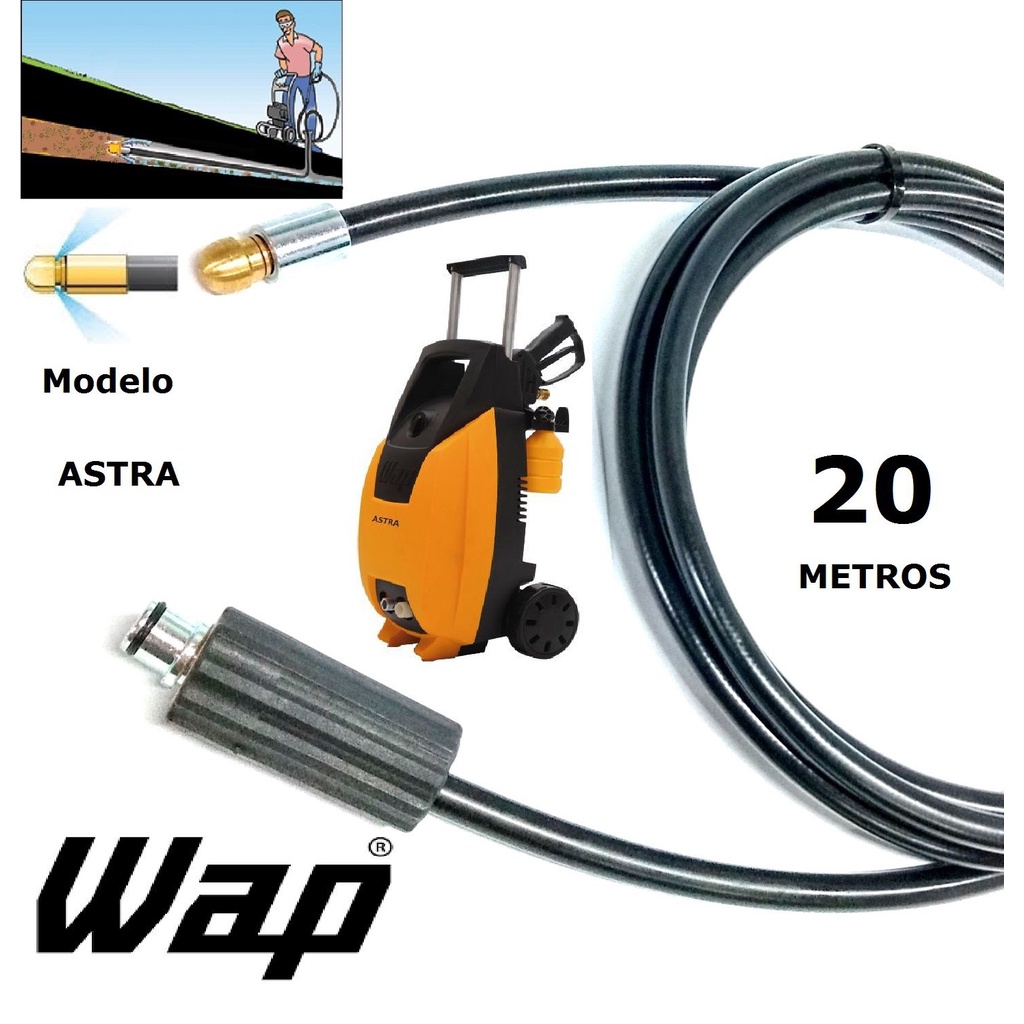 Mangueira desentupidora de tubulação WAP - 20 Metros - Wap ASTRA