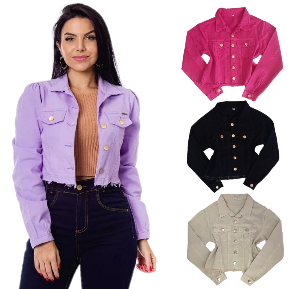 Jaqueta Jeans Feminina Comprida - Comprar com Melhor Preço em Jaquetas, Casacos e Coletes