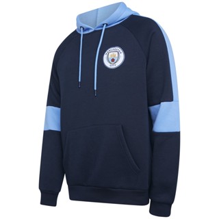 Blusa Moletom Manchester City Azul Marinho Masculino