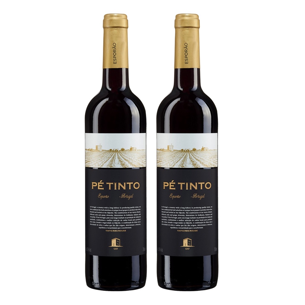 KIT 02 VINHOS ESPORAO PE TINTO 750ML