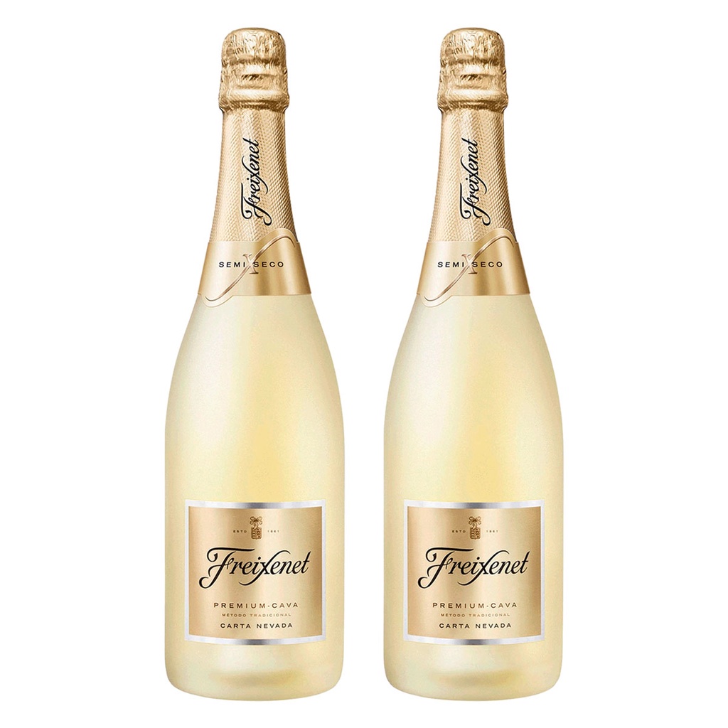 KIT 02 ESPUMANTES CAVA FREIXENET CARTA NEVADA 750ML em Oferta na Shopee