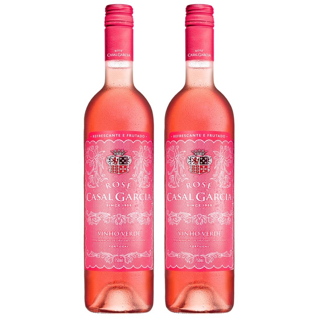 KIT 02 VINHOS CASAL GARCIA ROSE 750ML - Food & Beverages