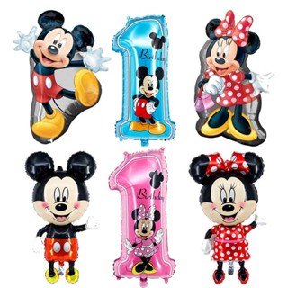 Balão de filme de alumínio de Mickey Mouse estéreo de 1,2 metros/Balão de decoração de festa de Mickey com um grande aceno