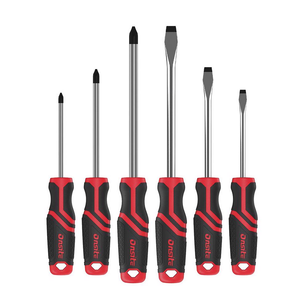 Jogo Chaves Fenda e Phillips Cromo Vanádio 6 Peças Onsite em Oferta na Shopee