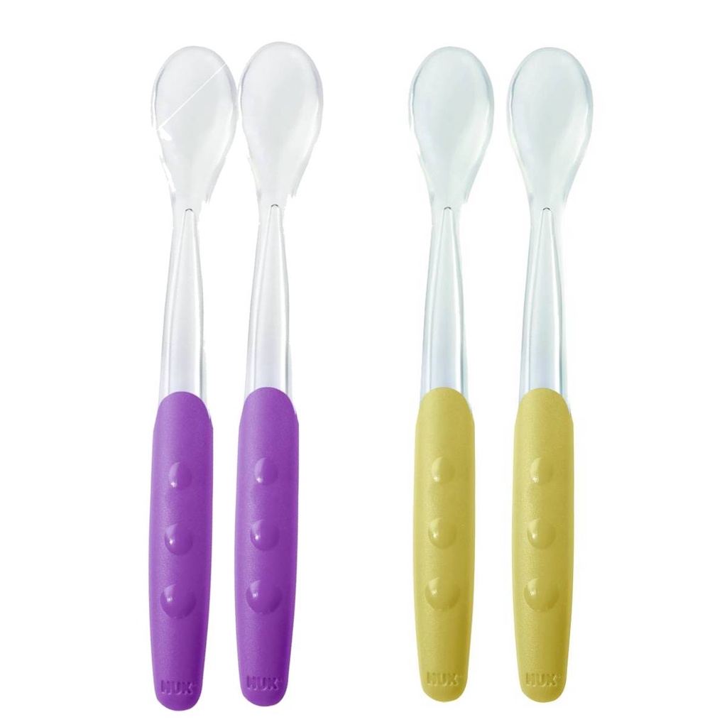 Kit 2 Colheres Infantil de Silicone Supermacias - NUK em Oferta na Shopee