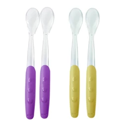 Kit 2 Colheres Infantil de Silicone Supermacias - NUK