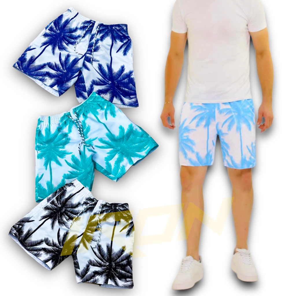 Shorts Bermuda Tactel Masculina Praia Muricinho COQUEIRO 2 402