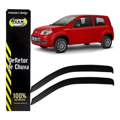 Defletor Calha de Chuva Uno Vivace 2010 a 2021 2 Portas Ecoflex