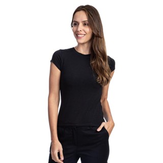 Camiseta Feminina Preta Lisa