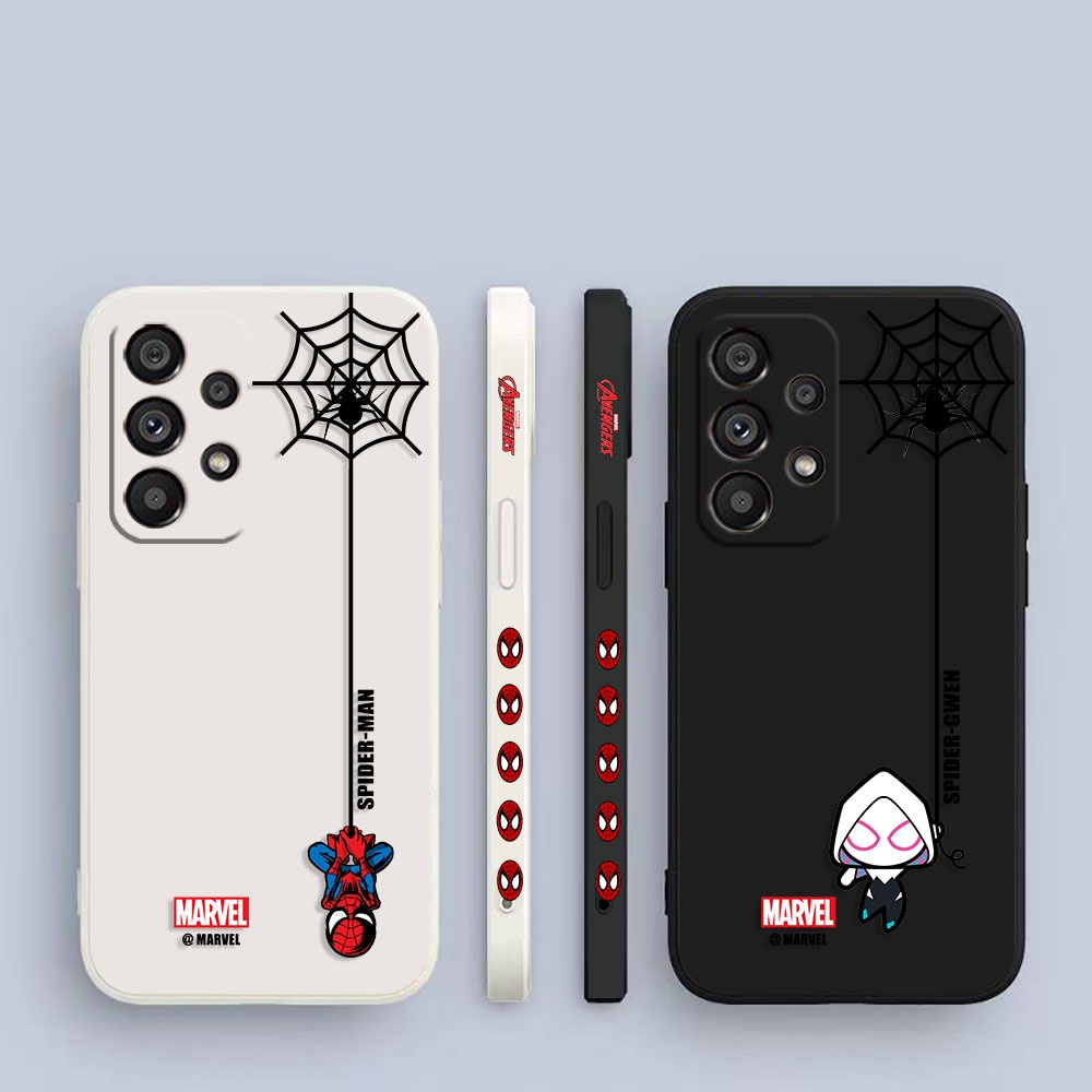 Criativo Homem-Aranha Gwen Side Caixa De Telefone Impressa Para Samsung Galaxy A90 A80 A73 A72 A71 A70 A60 A54 A53 A52 A51 A50 A30 S A42 A40 A34 A33 A32 A32 A31 A30 A24 A23 5G