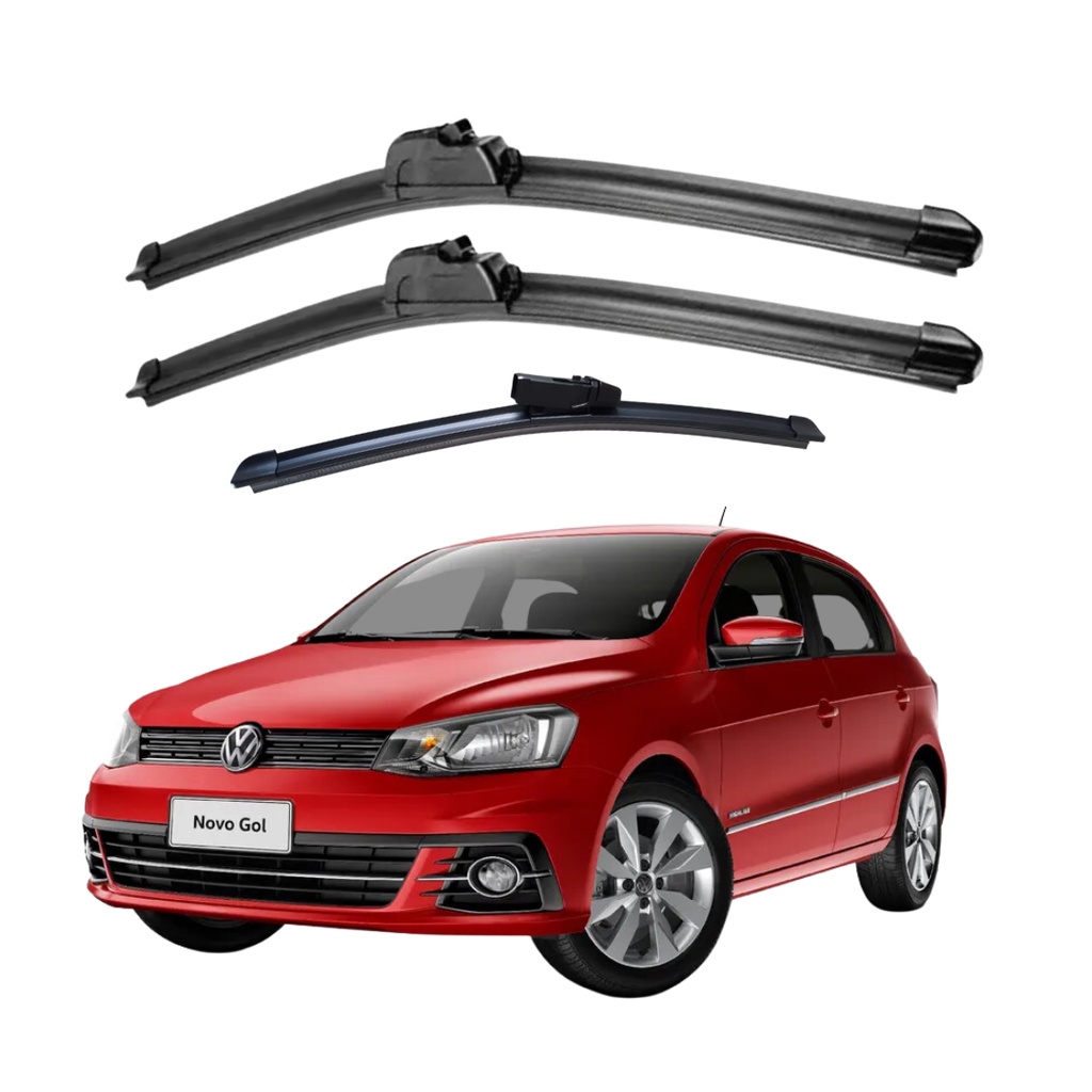 Palheta Limpador Parabrisa Dianteiro + Traseiro Gol G7 2015 2016 2017 2018 2019 em Oferta na Shopee