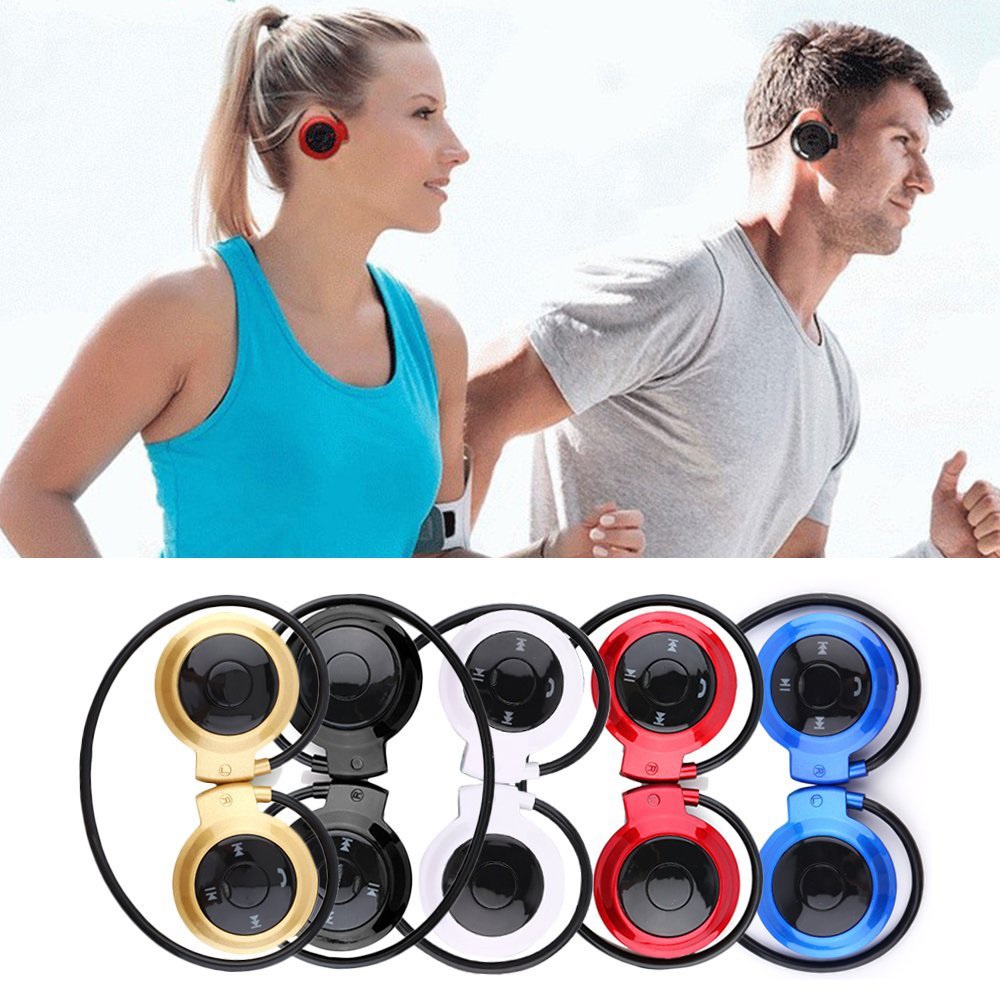 Fone de Ouvido Bluetooth para Corrida e Esporte Mini-503 Sem Fio Estéreo Fixa na Orelha Super Confortável com MP3 Player