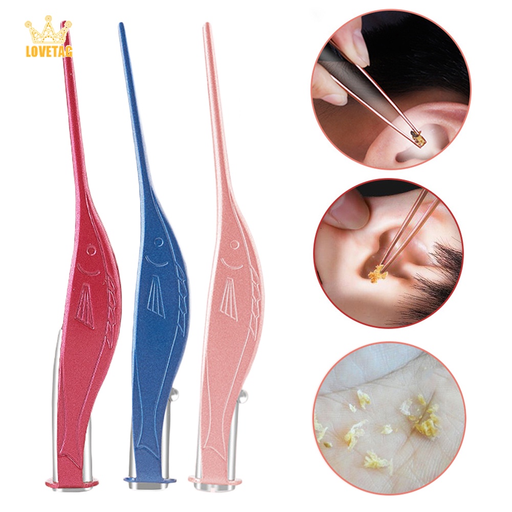 LT Baby Limpador De Cera Para Orelha Lanterna LED Removedor Pinça Colher De Curette Cuidados Com A Saúde